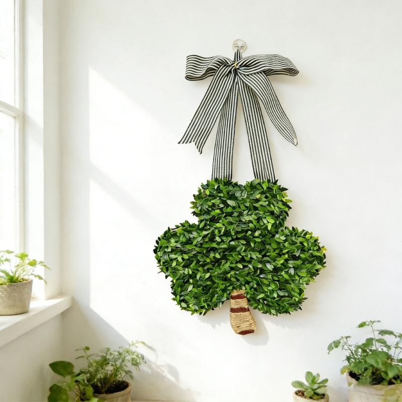 Durable Faux Clovers Metal Frame Ideal for . 's Day In Parties or Classrooms
