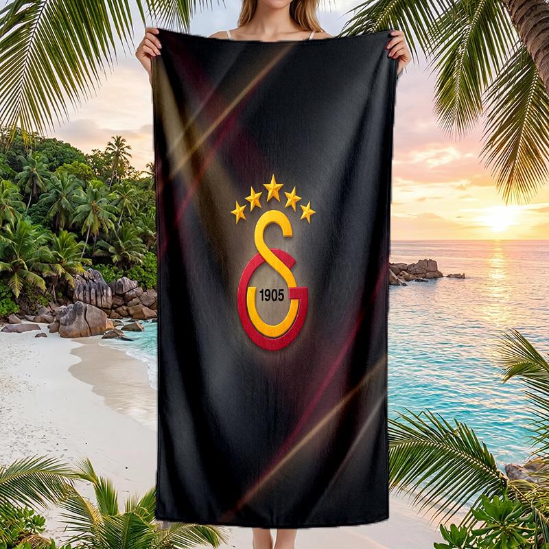 Stampa FC Galatasaray Asciugamano da Spiaggia Quick Dry Microfibra Assorbente Portatile da Viaggio Asciugamano per Nuoto