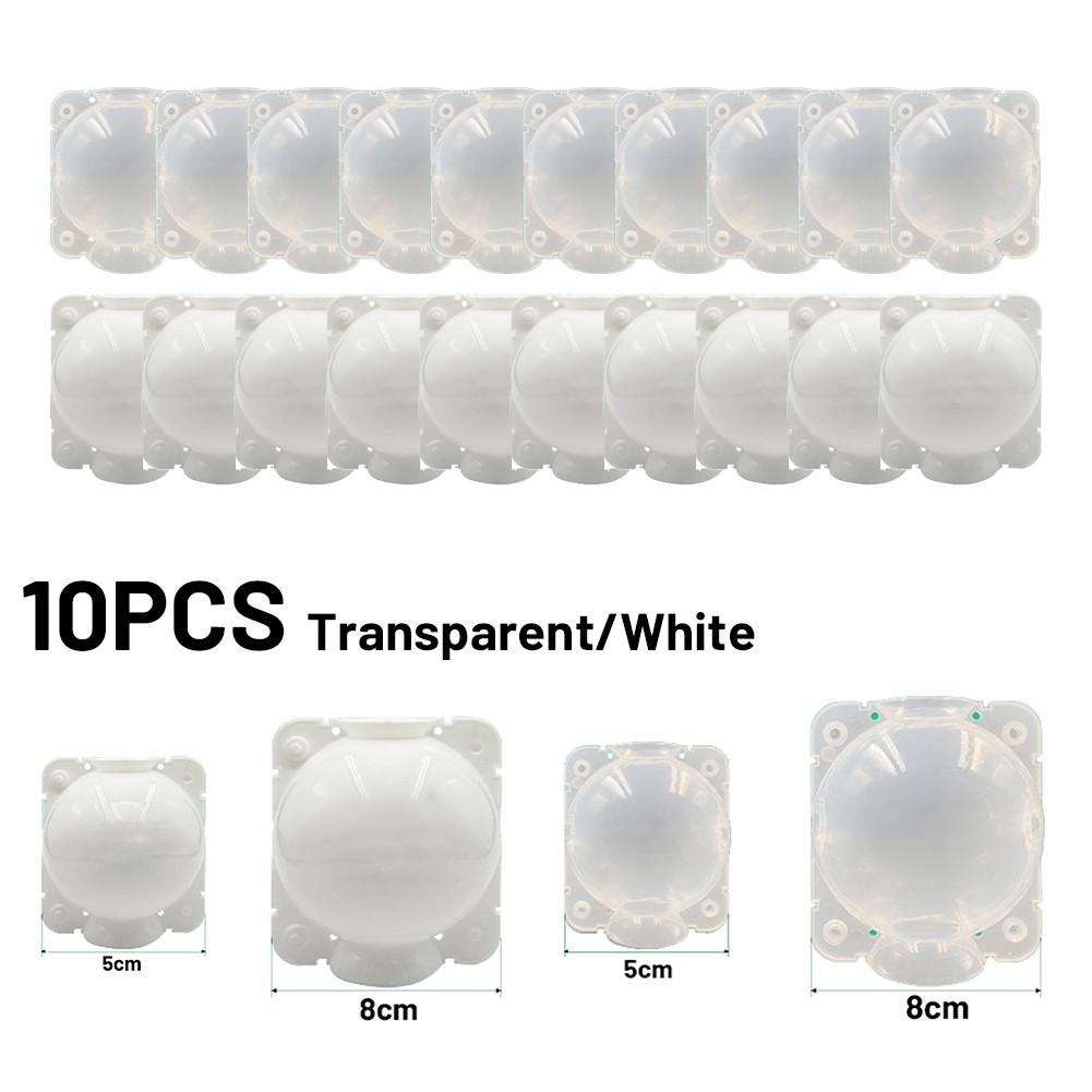 10pcs Plant Rooting Equipment High Pressure Propagation Ball Garden Graft Box Plastic Transparent Grafting Box Outdoor Plants