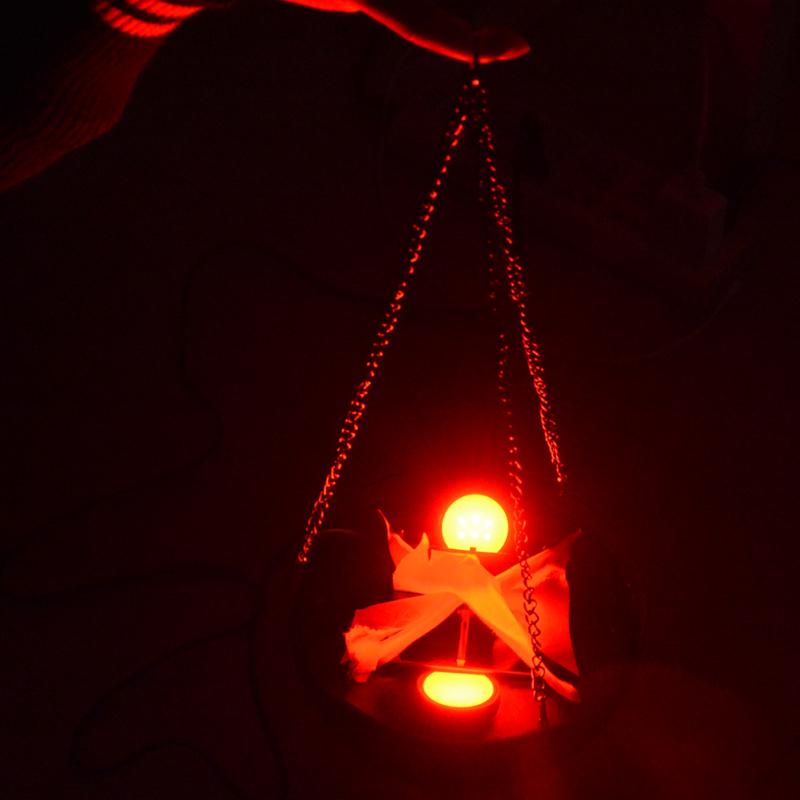 Lustige Kreative Flammenlampe mit Künstlichem Falschem Feuerlicht Party Halloween Dekoration Realistisch