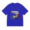 Cool Jdm Racing Car Graphic Tshirt Unisexs Black Oversized Streetwear Legend Never Die Sportscar Tee Short Sleeve Casual Shirt