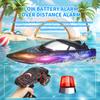 2.4GHz Remote Control Boat 30KM H High Speed Remote Controlled Speedboat Water Cooling Protection Low Power Reminder