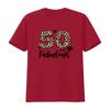Leopard 50 And Fabulous T Shirt 50th Birthday For Unisex Fifty Party Crew Girls Night Vintage Slightly Stylish Casual