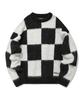 FALLETT Checkerboard Knit Black