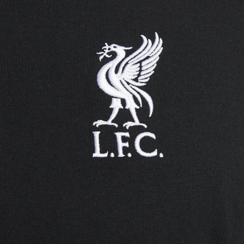 Nike X LeBron James X Liverpool Grafické Tričko s Dlouhým Rukávem a Kulatým Výstřihem US Edice Pánské Topy Černá FD4025-010