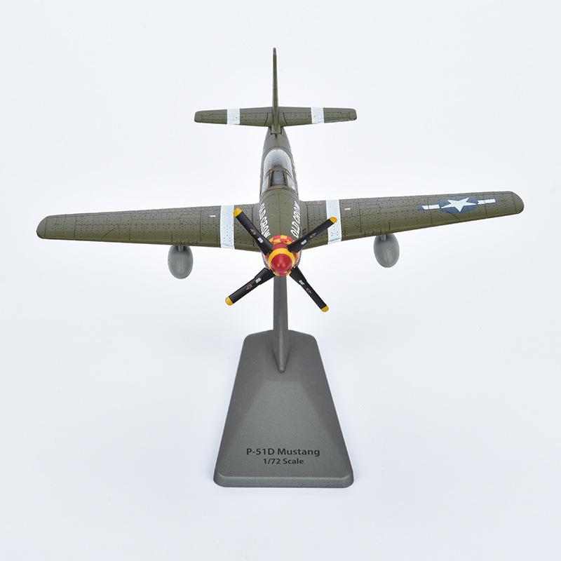 1: 72 P51b Mustang Aircraft Model Foam Model Simulation Bomber Alloy Fighter Model Toy Military Decoration Boutique Gift