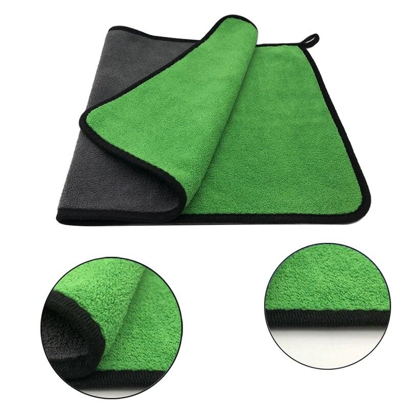 Car Towel, Car Wash Towel, Double-sided Coral Velvet Cleaning Cloth, Absorbent and Thickened Towel