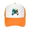 Neon Street Gamer Splash Controller Mesh Baseball Cap Casual Hat Outdoor  For Womens Unisex FeUnisex