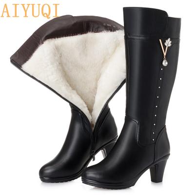 Faux leather women boots
