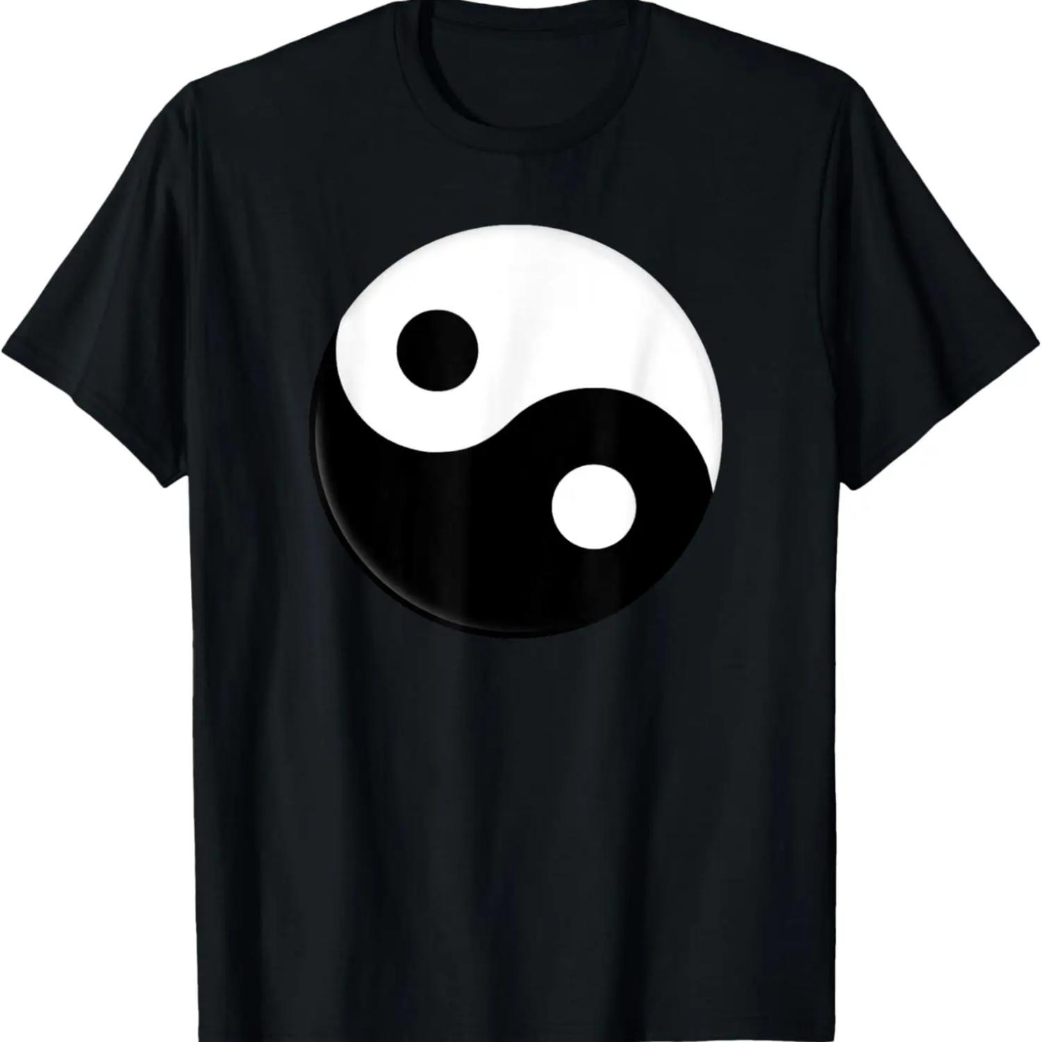 Yin Yang Classic Black White Symbol Vintage Chinese Gift T-Shirt S чёрный