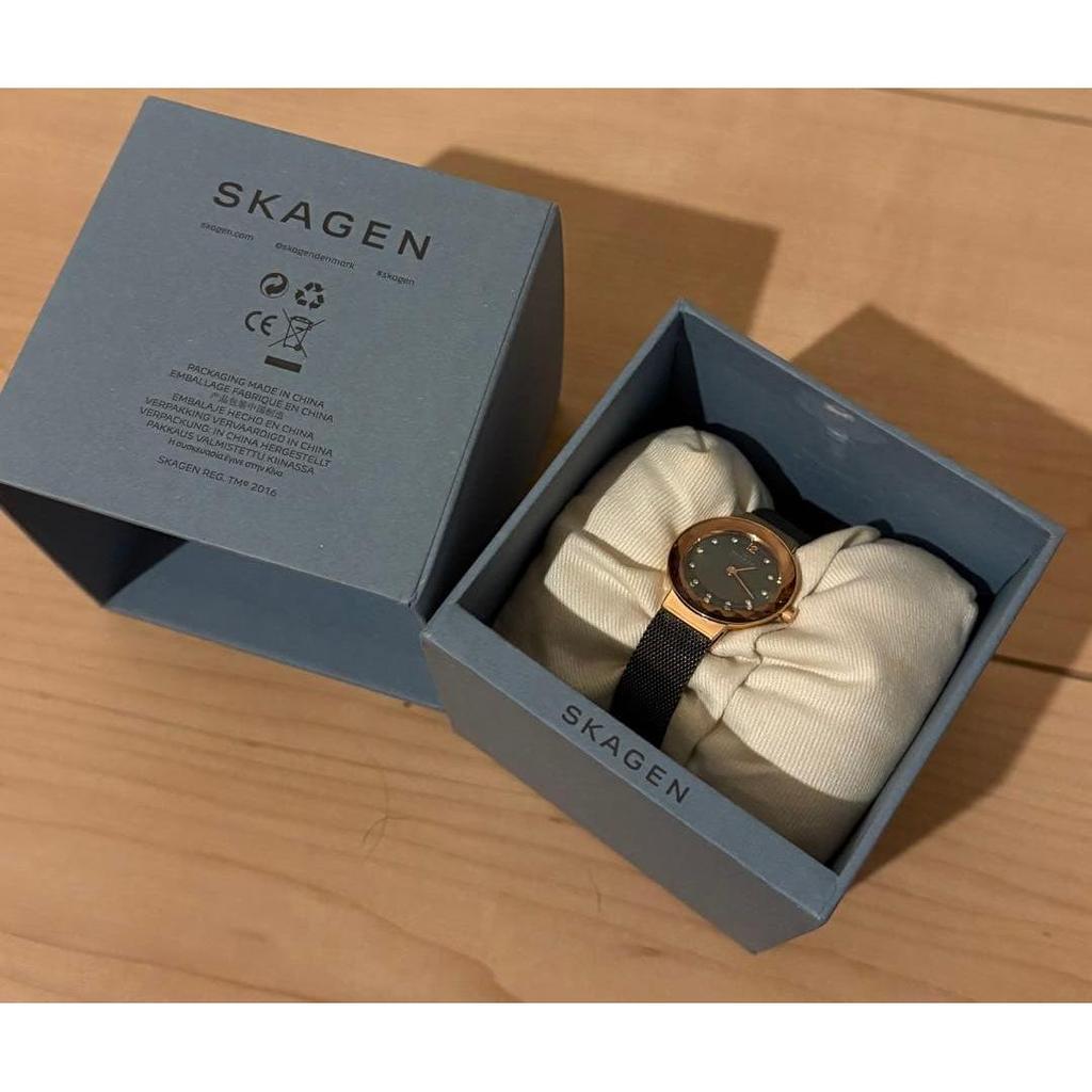 Used SKAGEN ladies watch gold/gray