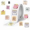 500Pcs/Roll Funny Reward Stickers Cartoon Teacher Motivational Stickers For Kids Diary Planner Scrapbook Stationery Gift