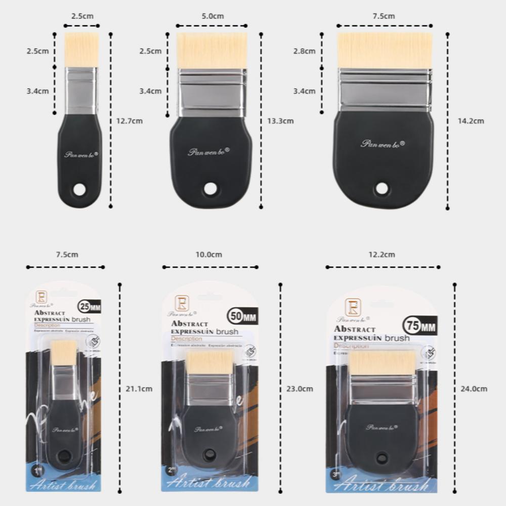 Wooden Handle Painting Brushes Nylon Hair Scrubbing Brush Gifts Paint Brushes  Art Supplies