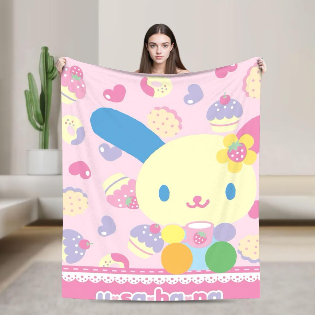 Usahana Cartoon Plush Blanket Kids Adult  Flannel Throw Blanket For Living Room Super Warm Custom  Quality Bedspread Gift Idea