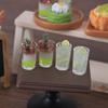 2 Pcs/Bag Miniature Toy Ice Drinks Micro Landscape Ornaments Dollhouse Toys Accessories Doll House Kitchen Decoration Kids Gifts