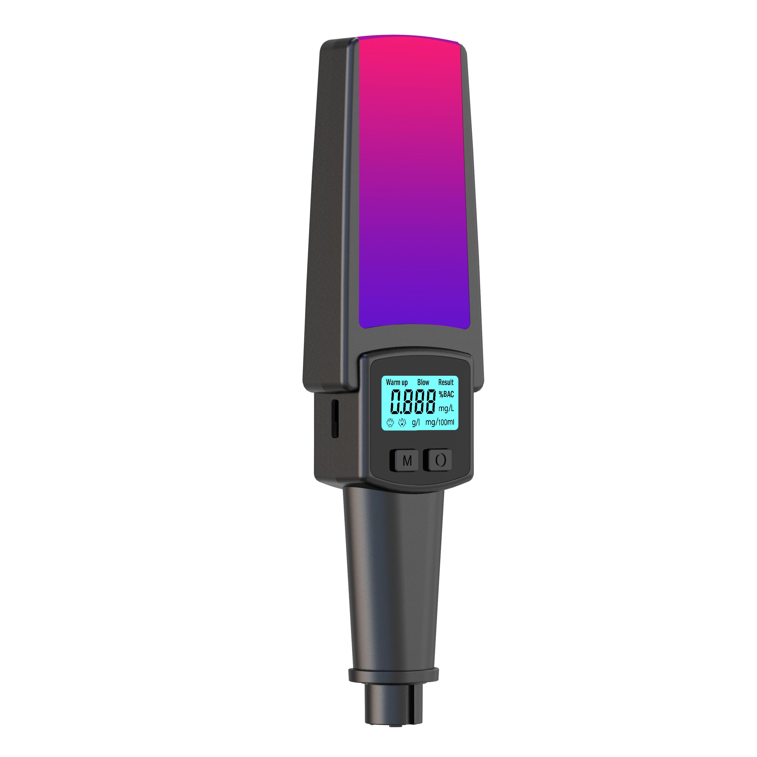 

Портативный тестер алкоголя в выдыхаемом воздухе Светодиодный цифровой дисплей Бесконтактный алкометр Тестер алкоголя Точность Пьяное вождение Тестер для автомобиля