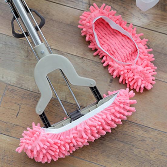 2Pcs Dust Duster Mop Slippers Shoes Covers Highly Water Absorption Multi Function Washable Floor Cleaning Shoe Covers