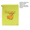 Banana Storage Bag Drawstring Closure Aluminum Lining Easy to Clean Multi-purpose Reusable Fruit Vegetable Protective Bag