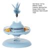 Turntable Funny Cat Toy with Dispenser Silent Smooth Built-in Food Track Anti-slip Base Cat Exercise Toy