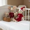 Süße Plüschtiere kleine Mäusepuppe 30cm Weihnachtspuppenhaus Stofftier Maus Plüschpuppe Weihnachtsgeschenk für Kinder