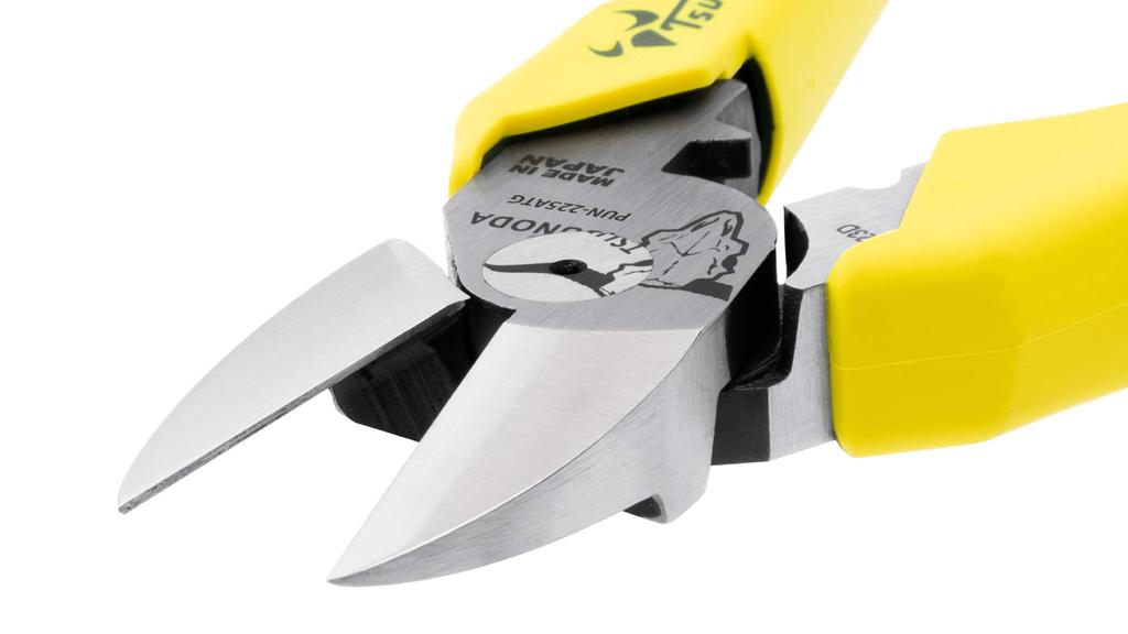TSUNODA Electric Power Nippers with Crimping Eccentric x 3 Thin-Blade Function, VVF2.6 Cores, 225mm, PUN-225ATG