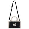 New MLB Polyester Tote Bag, Shopping Bag, Shoulder Bag, Crossbody Bag, Handbag Small Women's Black 3AORS0746-50BKS