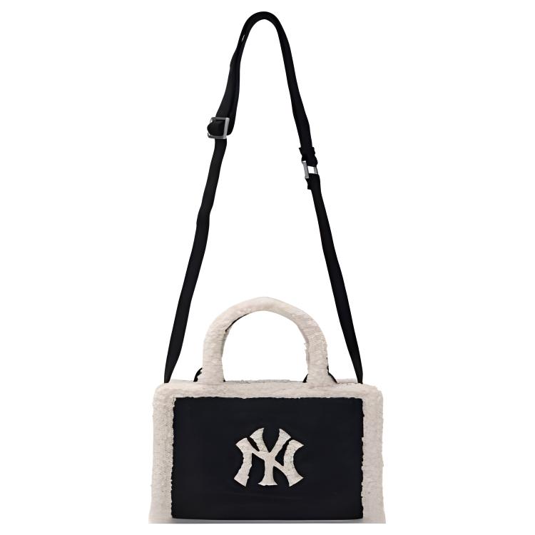 New MLB Polyester Tote Bag, Shopping Bag, Shoulder Bag, Crossbody Bag, Handbag Small Women's Black 3AORS0746-50BKS