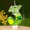 Animal Turtle Number Candle 0-9 Number Cake Decorations Candles Children's Birthday Cake Topper Green Color Party Decoration