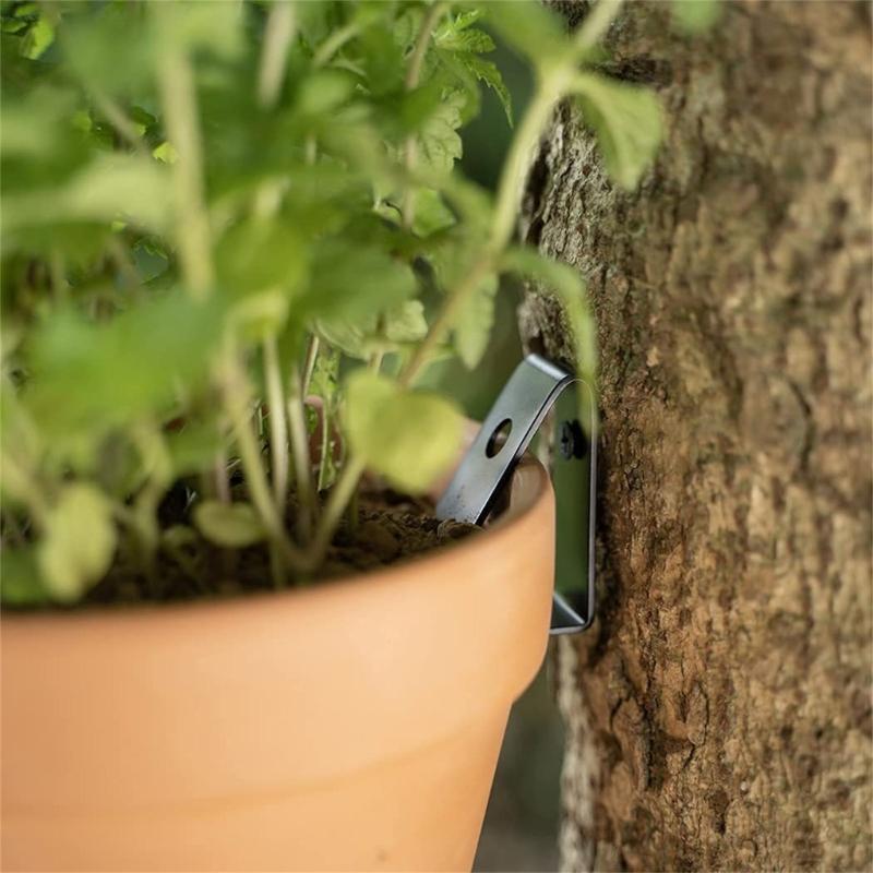 Set of 12 Durable Iron Plant Hangers Unique Iron Flower Pots Hooks Sturdy Planter Rack Suitable For Indoor Outdoor