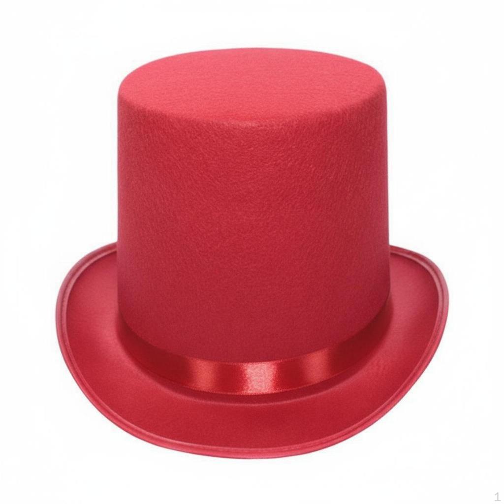 Black Top Hat Stage Performance Magician Sorcery Show Prop for Cosplayers, Entertainers,