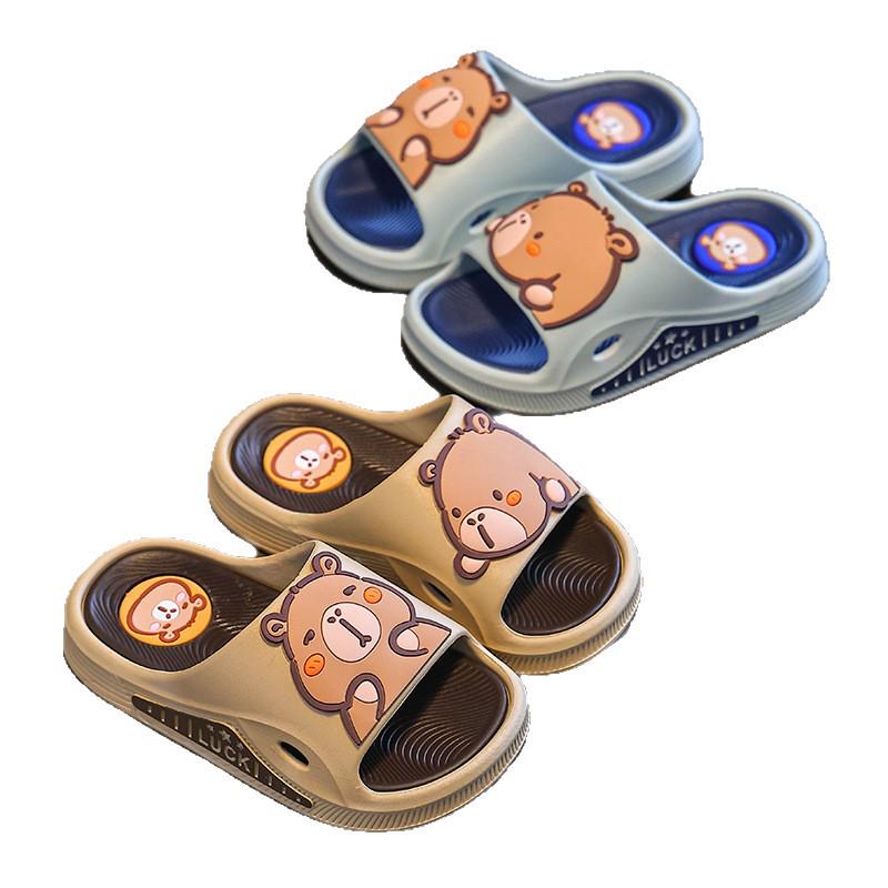 2025 Capybara Boys' Non-slip Summer Slippers for Big Kids & Toddlers