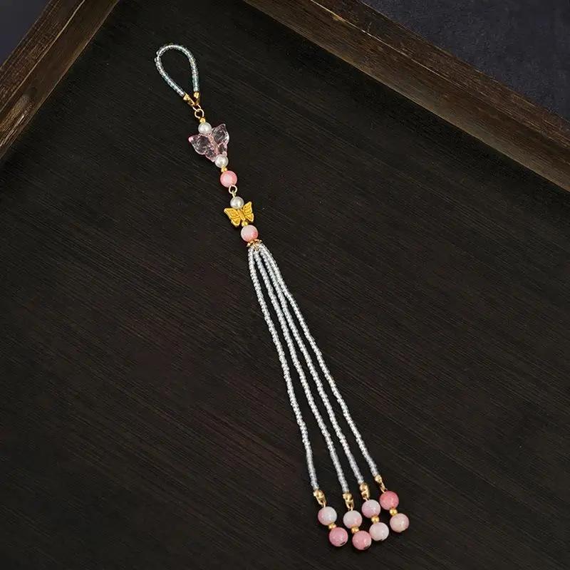 Ancient Style Waist Jade Ornament Waist Pendant Chinese Hanfu Cheongsam Hanging Tassel Waist Chain Pendants Dress Waist Decor