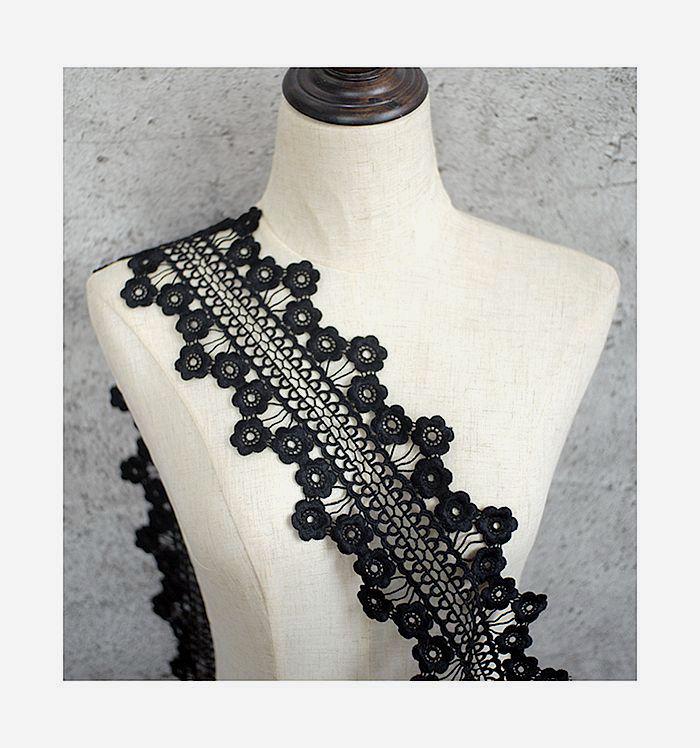 Water-Soluble Lace Trim Edge for DIY Clothing Accessories