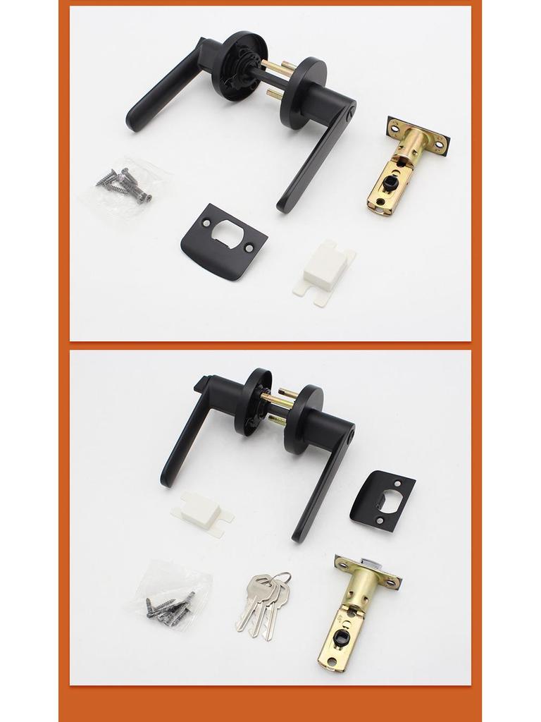 Zinc Alloy American Style Privacy Handle Lock for Bathroom, Restroom, or Storage Room