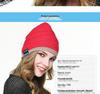 New Dual Ear Horn Stereo Bluetooth Music Headphone Hat - Washable & Rechargeable
