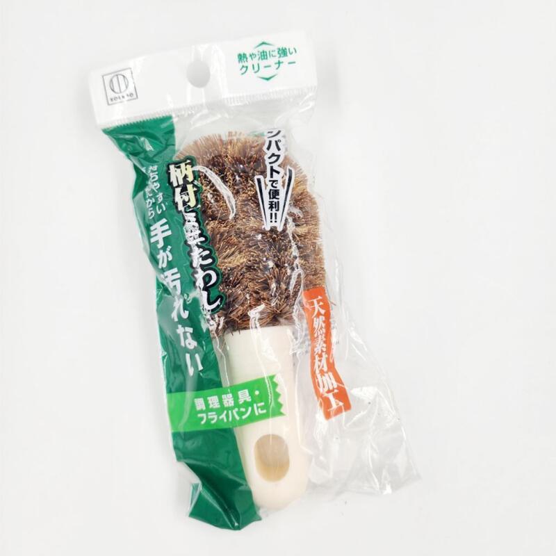 Cast iron kitchen pan scrub brush