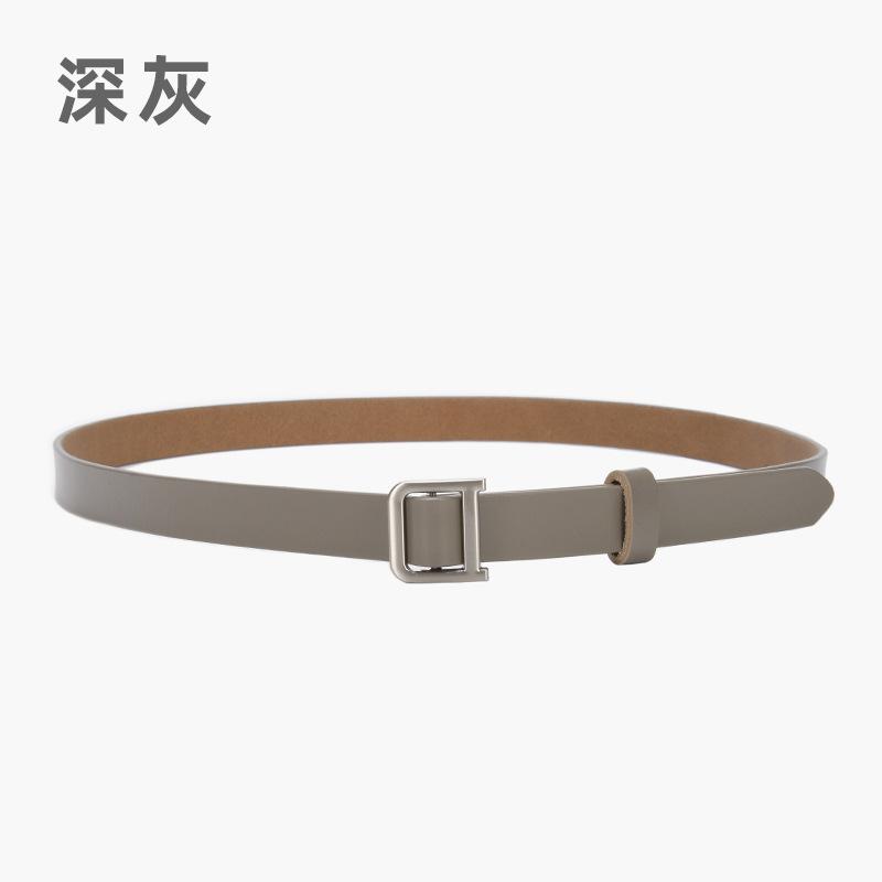 

Кожаный ремень женские джинсы декоративный тонкий ремень ретро серебряная пряжка женский ремень Tide 105cm