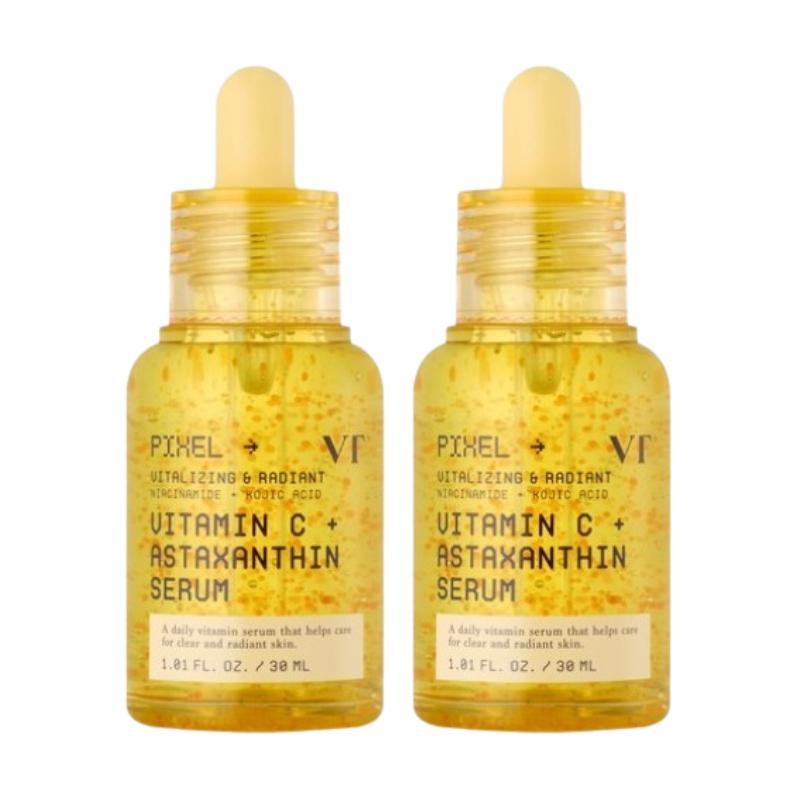 VT COSMETICS Vitamin C + Astaxanthin Serum 30ml – Daily Radiance Serum for Clear-Looking Tone, Glow & Moisture Care