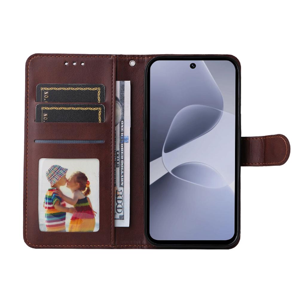 Для Infinix Hot 60i 4G/Infinix Hot 60 5G Кожаный чехол-кошелек из полиуретана Обложка-подставка для телефона с закаленным стеклом