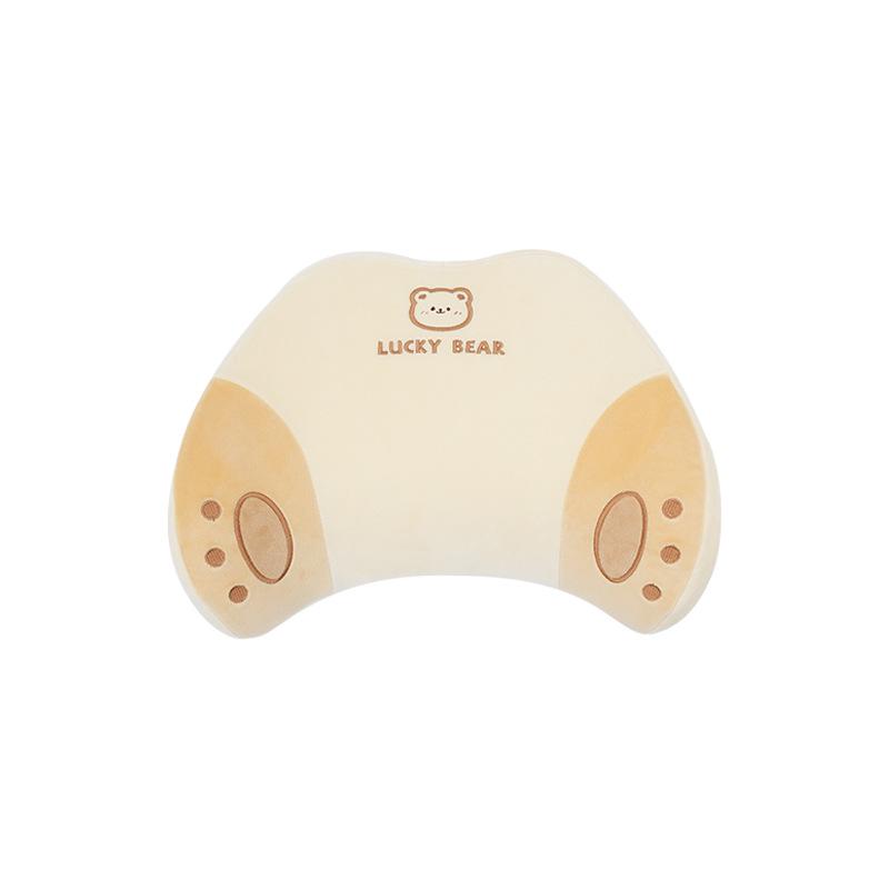 Cartoon Memory Foam Car Neck & Lumbar Support Pillow - Plush & Comfortable, All-Season Universal Fit.