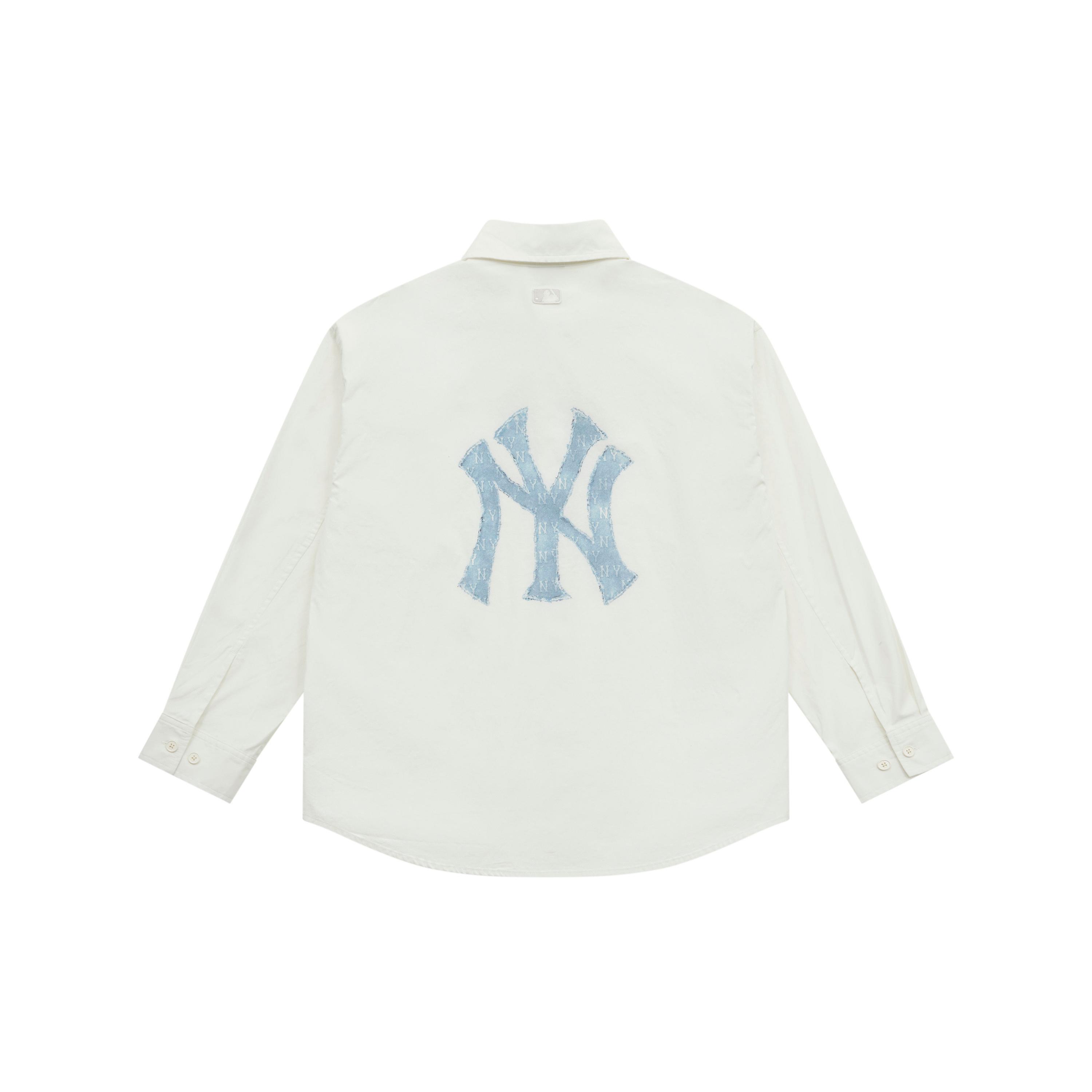 MLB MONOGRAM SS25 Shirt Unisex Ivory 3AWSM0651-50IVS L