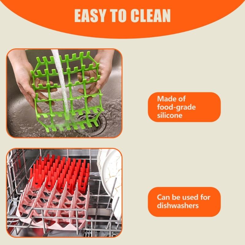 Kitchen Cooking Rack for Hot Dogs and Sausages, Square Rack for Counter Staging, Cookout Serving and Group Meals