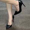 New Sexy high heels Women Pumps Patent leather Women Heels 7.5 cm 10 cm Stiletto Elegant women's shoes Office shoes Party shoes