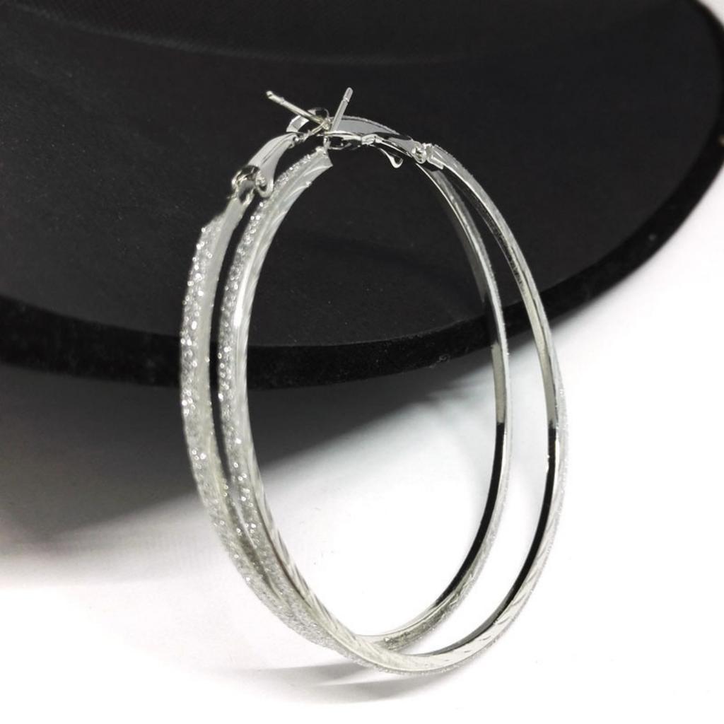 2PC Women's European and American Trendy Big Circle Earrings Outdoor Travel Carnival Banquet Party Festival Dressing Gifts