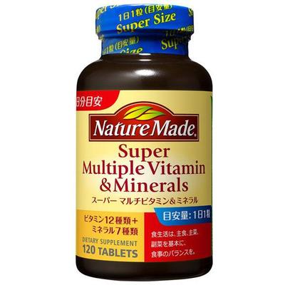 Ιαπωνία OTSUKA Nature Made Super Πολυβιταμίνες Μέταλλα 120 Δισκία s794