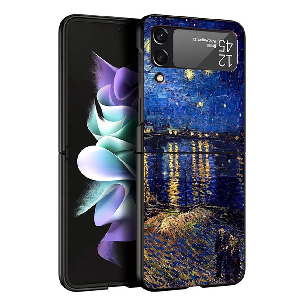 Van Gogh Oil Art Painting Phone Case For Samsung Galaxy Z Flip7 Flip6 5G Flip5 Flip4 Flip3 ZFlip 7 6 3 4 5 Shockproof Back Cover