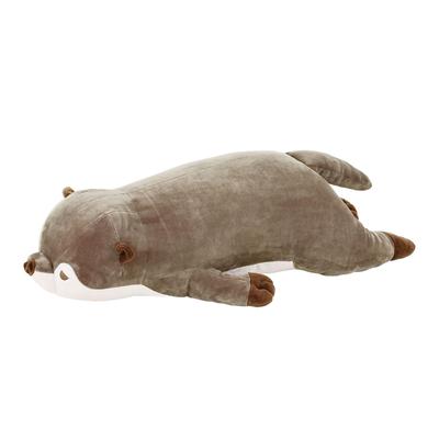 Livheart Body Pillow Premium Nemunemu Animals Otter Kururi M Size Length Fluffy and Squishy Plush Toy Body Pillow Gift Polyester (Total 56cm) 58209-33