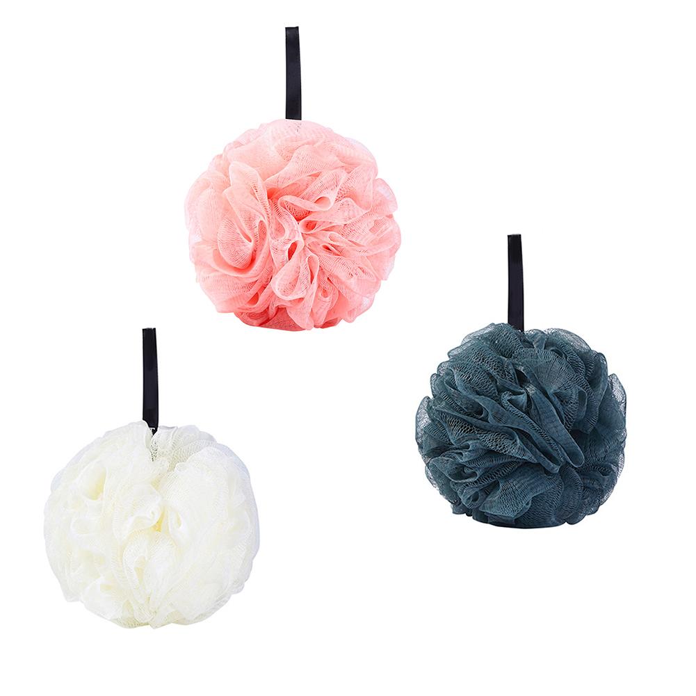 Bath Loofah Sponge, 55g Body Scrubber Shower Sponge, Exfoliating Mesh Pouf, Shower Ball Bath Sponges For Women Men Bathing Accessories, 5in Diameter