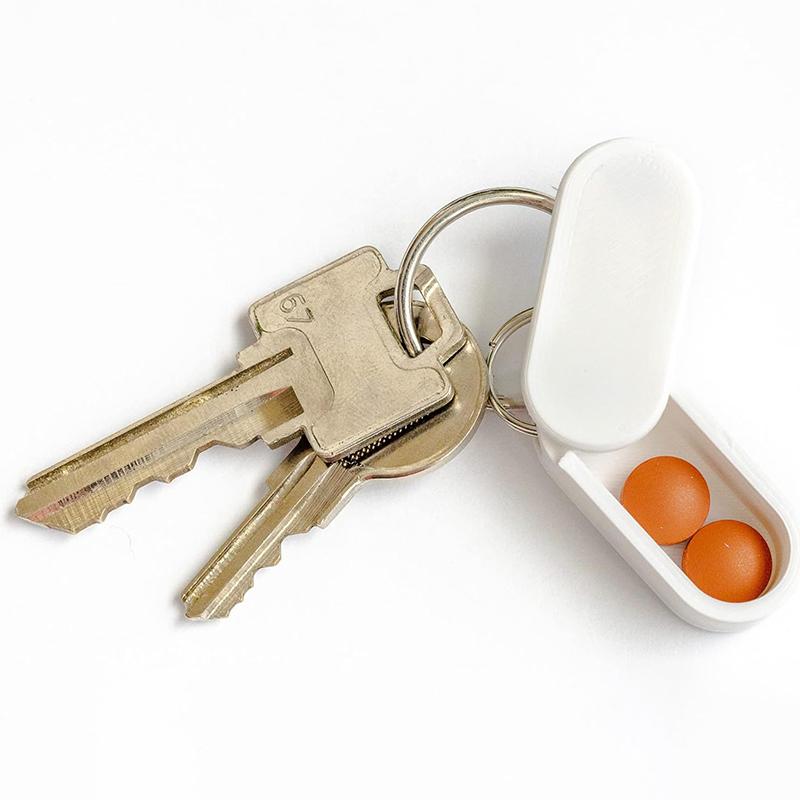 Travel Pill Case Pill Organizer Medicine Organizer Portable Mini Pill Box Keychain Pill Box Magnetic Slide To Store Pills