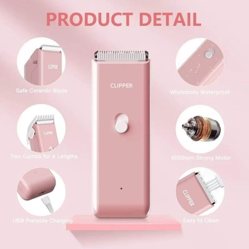Pet Haircutting Professional Dog Hair Clipper Low Noise Waterproof Cat Grooming Clipper Wireless Mute Pet Hair Trimmer Home Use